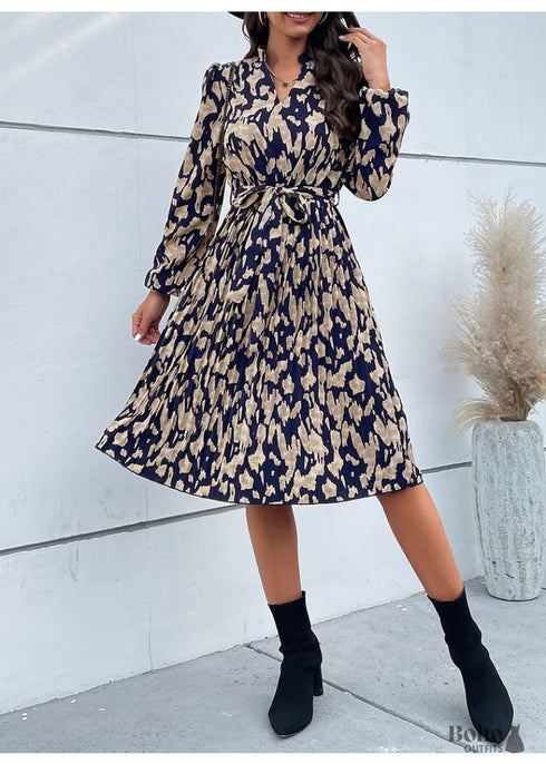 Boho Style Long Sleeve Mini Dress Jessica
