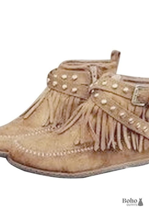 Botas de ante estilo bohemio