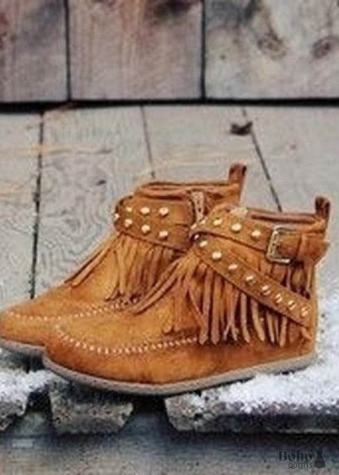 Botas de ante estilo bohemio