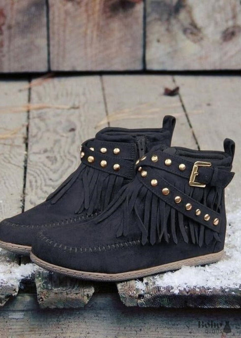 Botas de ante estilo bohemio