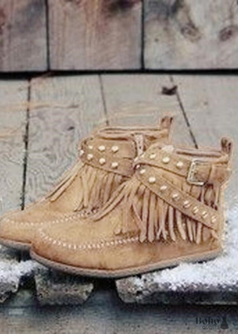 Botas de ante estilo bohemio