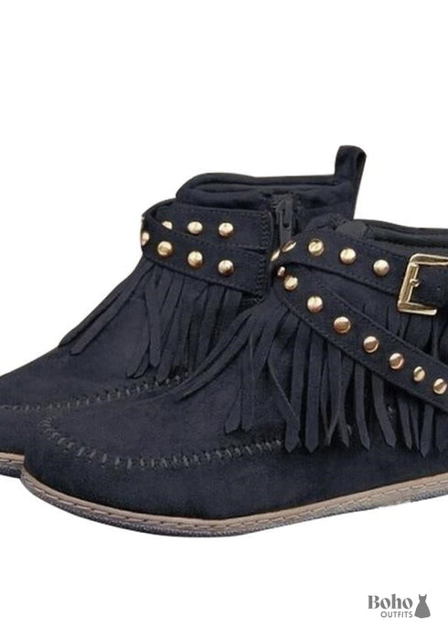 Botas de ante estilo bohemio