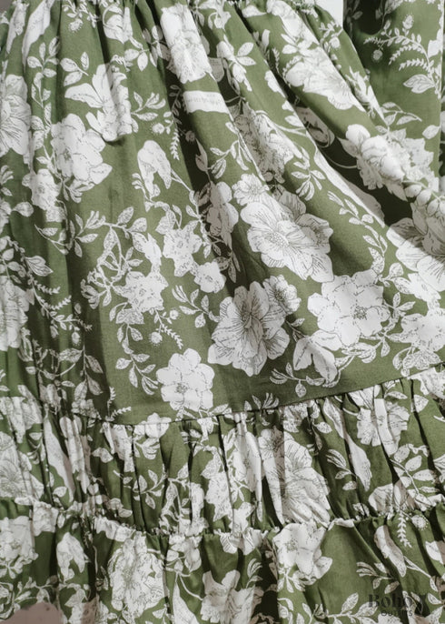 Boho Summer Floral Waist Mini Dress Shannon