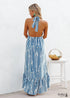 Boho Summer V neck Sexy Swing Maxi Dress Luna