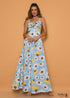 Boho Sunflower Print Sleeveless Maxi Ellie