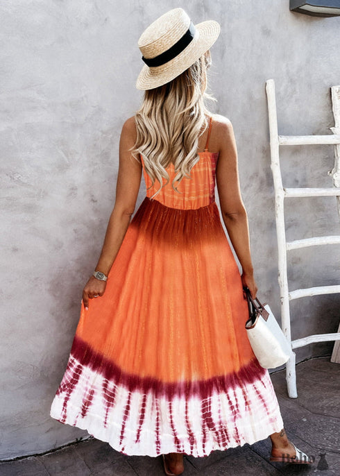 Boho Tie Dye Midi Dress Kehlani