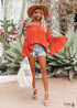 Boho Trumpet Sleeves Chic Blouse Ivy