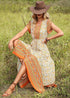 Boho V-Neck Floral Maxi Dress Riley