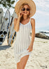 Boho White Beach Mini Dress Shada