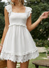 Boho White Lace Mini Dress Remi