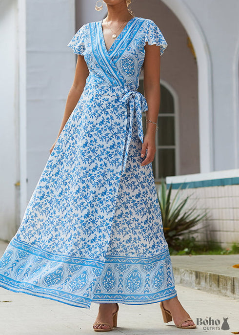 Boho Wrap Maxi Dress Amara