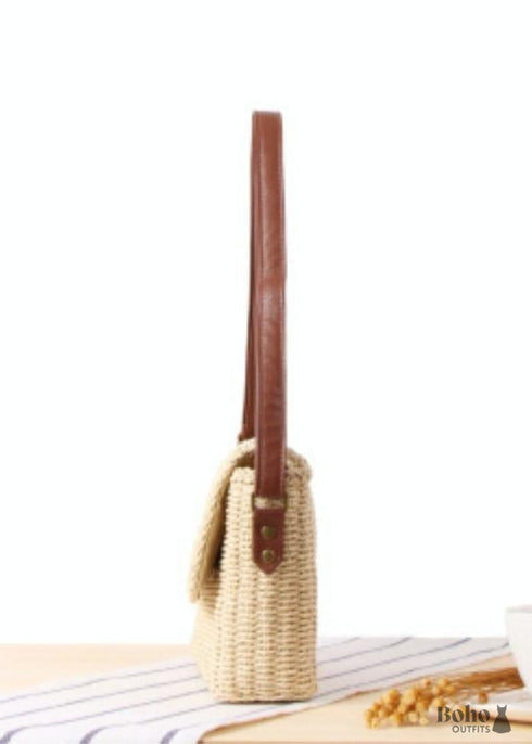 Bolso de hombro trenzado Elena