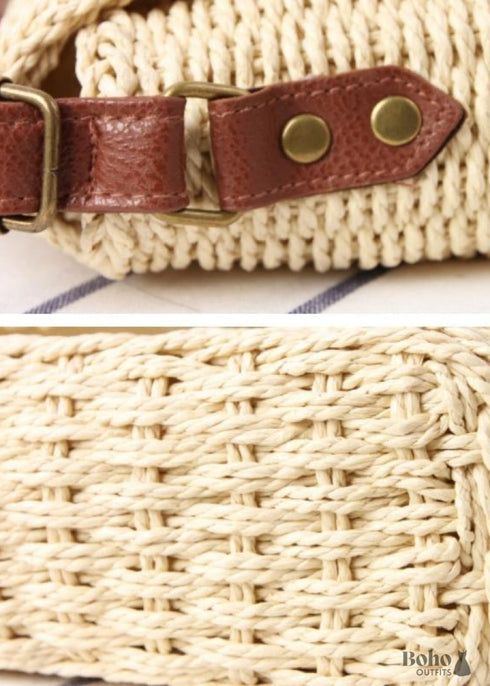 Bolso de hombro trenzado Elena