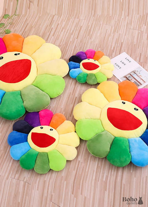 Colorful Flower Pillow