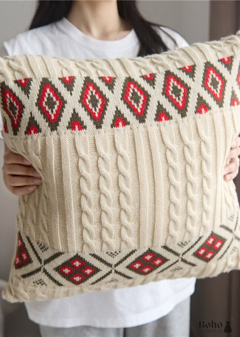 Funda de almohada bordada