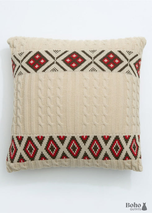 Funda de almohada bordada