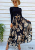 Floral Bohemian Black dress