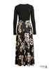 Floral Bohemian Black dress