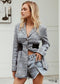 Grey Boho Blazer Jacket