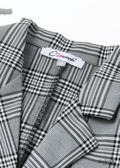 Grey Boho Blazer Jacket