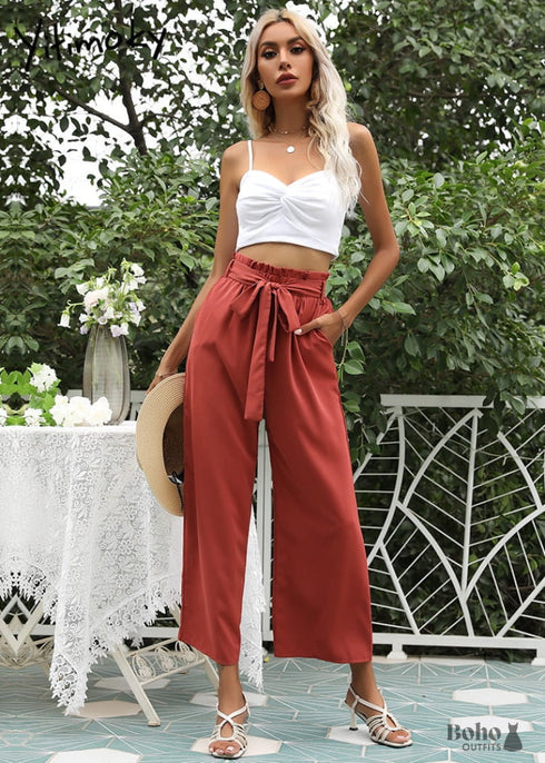 High Waisted Boho Pants Olivia