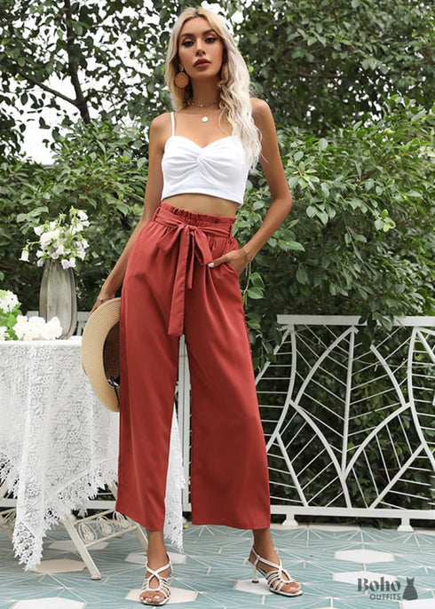 High Waisted Boho Pants Olivia