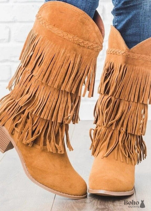 Botas de mujer hippies bohemias chic