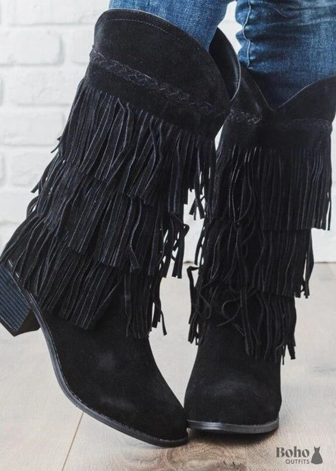 Botas de mujer hippies bohemias chic
