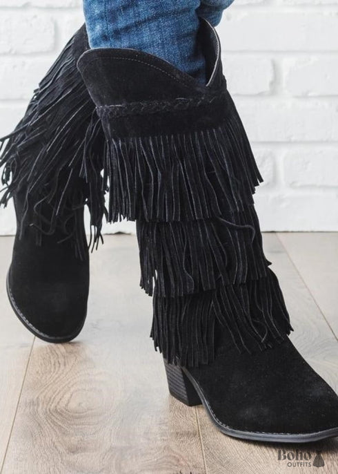 Botas de mujer hippies bohemias chic