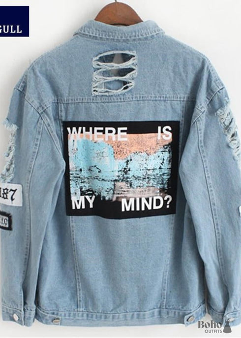 Chaqueta vaquera hippie bohemia