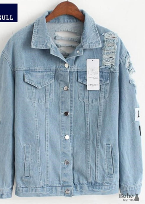 Chaqueta vaquera hippie bohemia