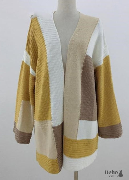 Chaqueta de punto hippie