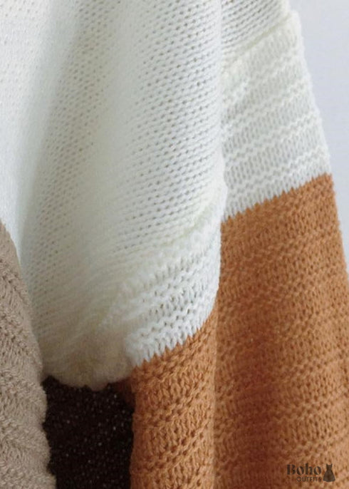 Chaqueta de punto hippie