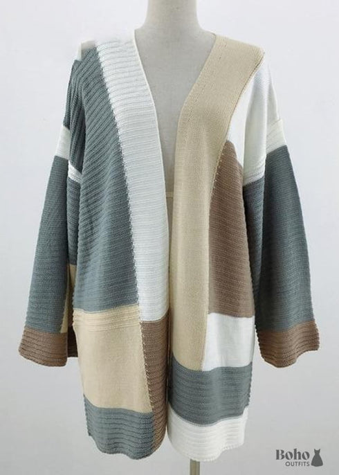 Chaqueta de punto hippie