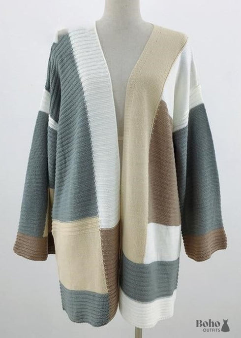 Chaqueta de punto hippie