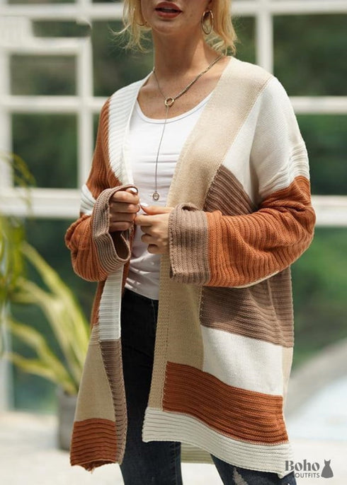 Chaqueta de punto hippie