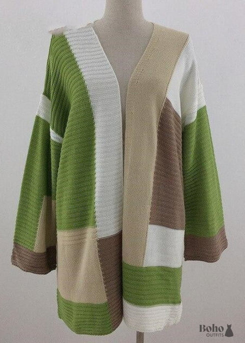 Chaqueta de punto hippie