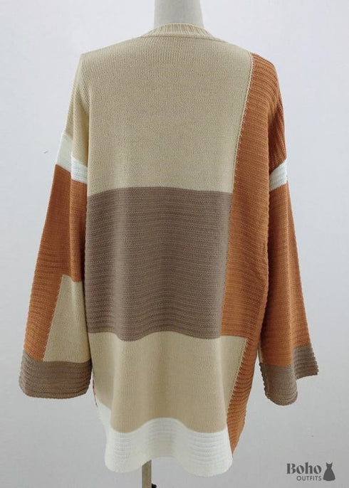 Chaqueta de punto hippie