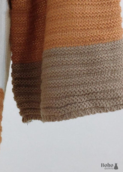 Chaqueta de punto hippie