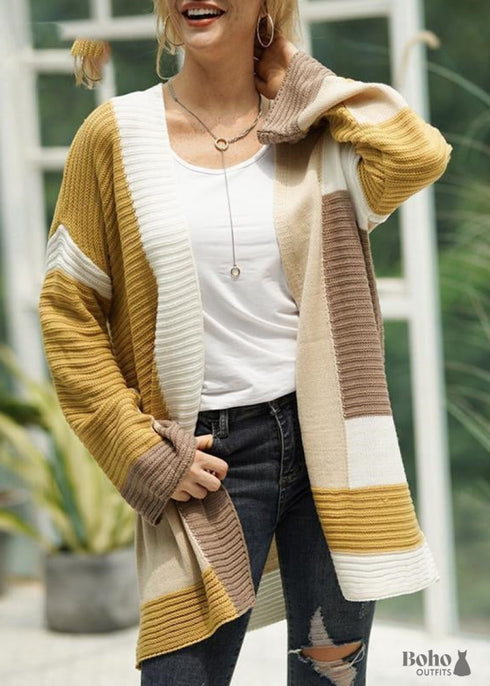 Chaqueta de punto hippie