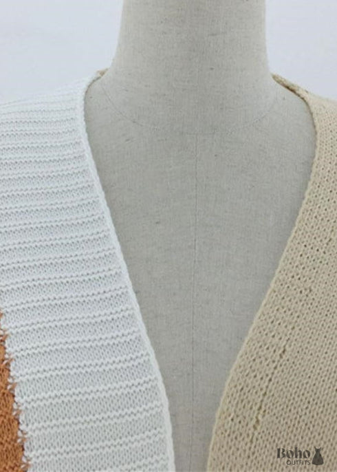 Chaqueta de punto hippie