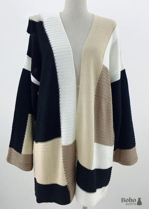 Chaqueta de punto hippie