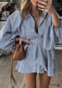 Light Blue Boho Mini Dress