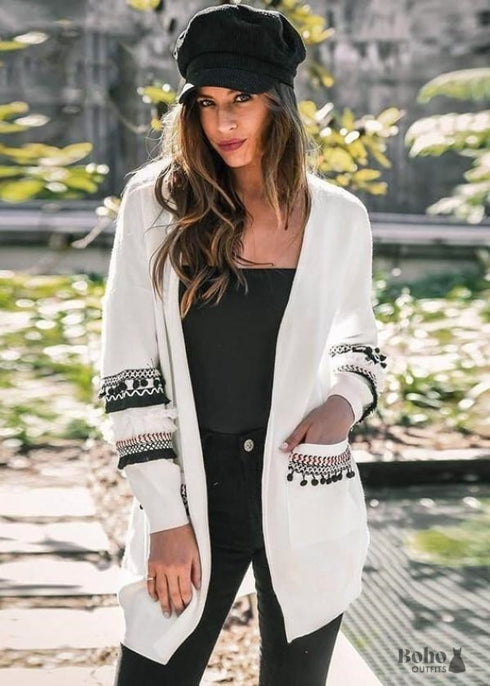 Long Boho Embroidery Vest