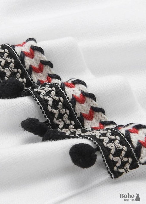 Long Boho Embroidery Vest