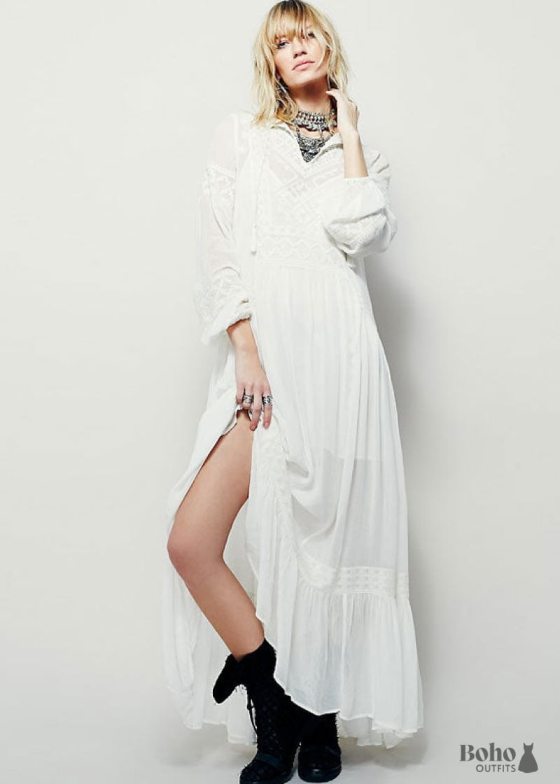 Long Sleeves White Boho Maxi Dress Juliette - Boho Dress Boho Dress Official Long Sleeves White Boho Maxi Dress Juliette - Boho Dress Boho Dress Official