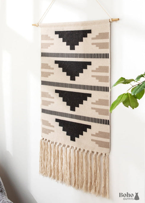 Macrame Wall Hanging Cotton Linen Tassel Tapestry