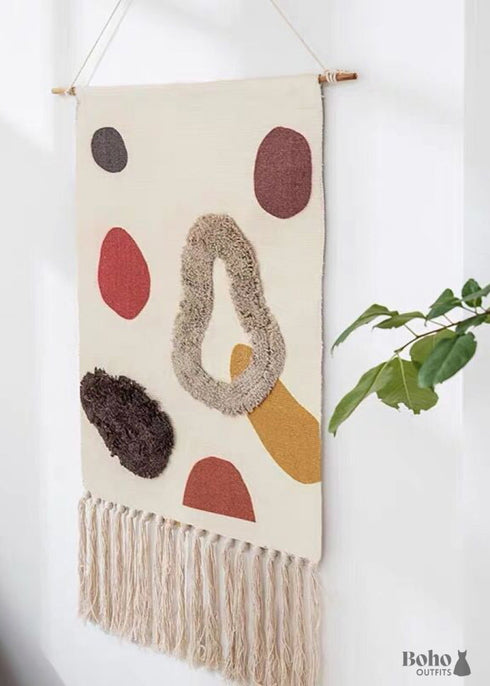 Macrame Wall Hanging Cotton Linen Tassel Tapestry