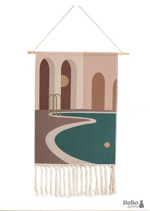 Macrame Wall Hanging Cotton Linen Tassel Tapestry