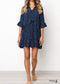 Navy Blue Polka Dot Vintage Dress